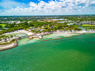 DuBois Park, Jupiter Beach and inlet, areal views, Florida