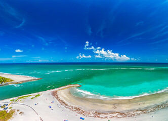 DuBois Park, Jupiter Beach and inlet, areal views, Florida