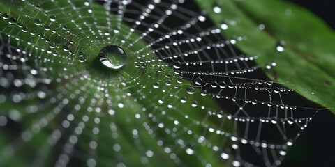 water drops on a leaf