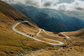 Crossing Carpathian mountains in Romania, Transfagarasan is one of the most spectacular mountain...