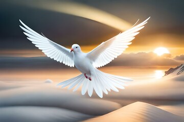dove of peacegenerated by AI technology 