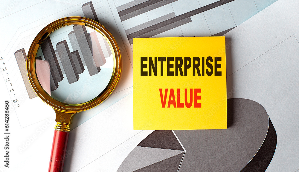 Poster enterprise value text on a sticky on chart
