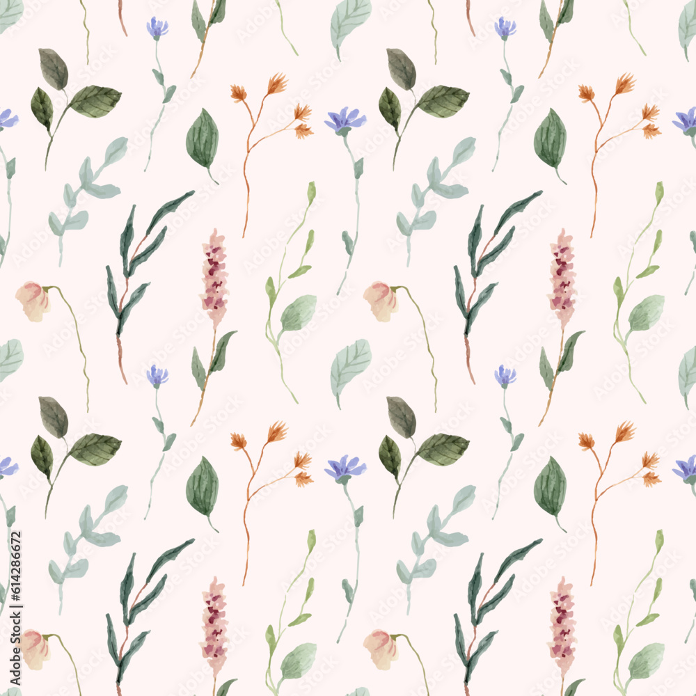 Sticker beautiful wildflower seamless pattern - Stickers