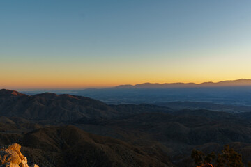 keys view sunset, joshua tree national park
