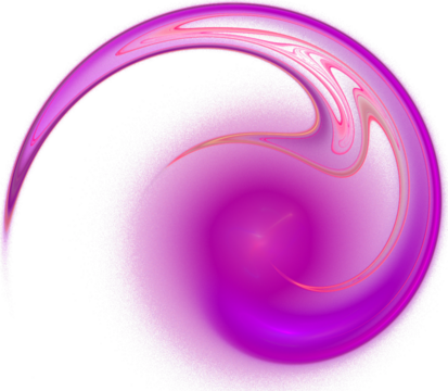 abstract pink curl without background, isolated element