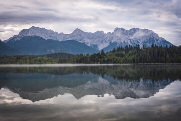 Mountain Lake "Barmsee" Bavarian Alps, Ammergau