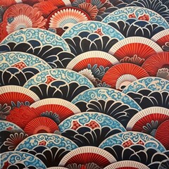 pattern flower illustration design japan art