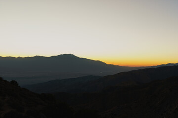 Obraz premium keys view sunset, joshua tree national park