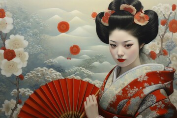 Japanese Artistry Engaging Background Patterns and Illustrations