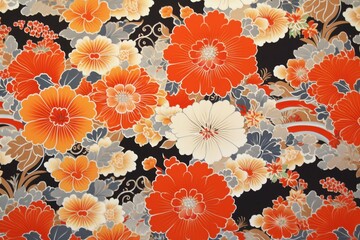 japanese art background illustration, and wallpaper pattern