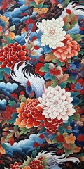 japanese art background illustration, and wallpaper pattern