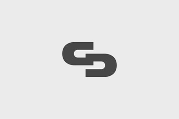 Illustration vector graphic of letter GD bold modern minimalist. Good for logo