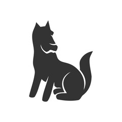 dog logo template. Icon Illustration Brand Identity. Isolated and flat illustration. Vector graphic