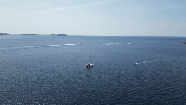 Sea side in Ibiza Spain