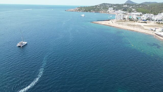 Sea side in Ibiza Spain
