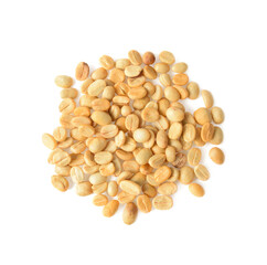 fresh Coffee beans isolated on   transparent png.