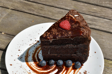 Gourmet Chocolate Cake Slice