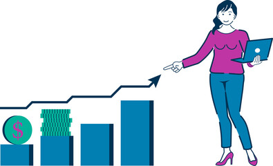 Clean Expressive Finance Character Scene