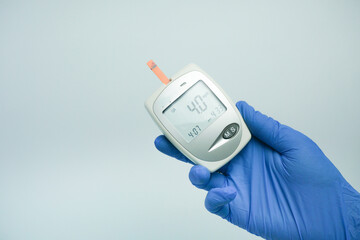 medical device to check uric acid, blood sugar and cholesterol. The uric acid content in the blood...