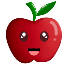 red apple cartoon