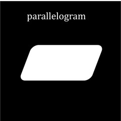 Parallelogram icon vector logo design template