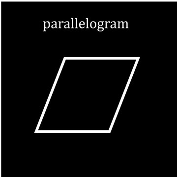 Parallelogram icon vector logo design template