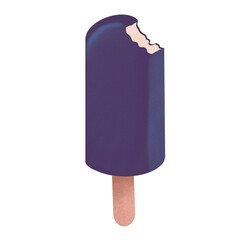 Ice-cream , ice cream stick illustration with transparent background