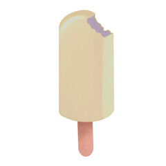 Ice-cream , ice cream stick illustration with transparent background