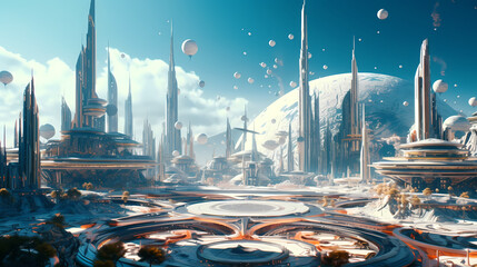 Future world background