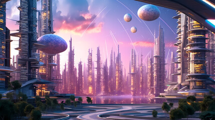 Future world background