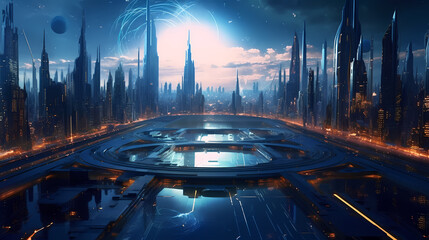 Future world background