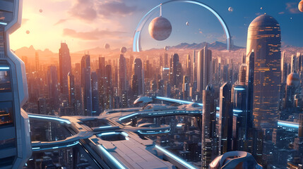 Future world background