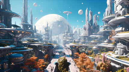 Future world background