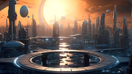 Future world background