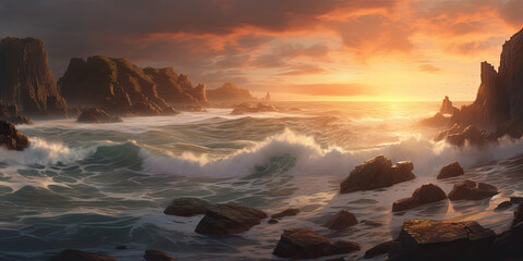 Obraz na płótnie Canvas Close-up soft wave of the sea on the sandy beach