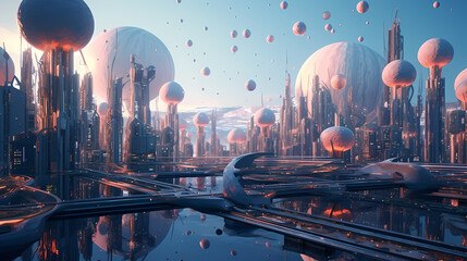 Future world background