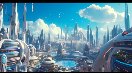 Future world background