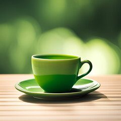 green cup