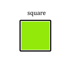 Square icon vector logo design template