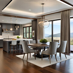 modern dining room
