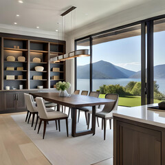 modern dining room