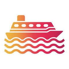 cruise ship icon