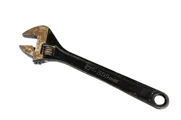 Adjustable wrench closeup