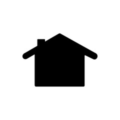 Home icon. House symbol vector illustration to use in web applications. House flat pictogram isolated. Stay at home. The line icon represents a home for a digital website or application.
