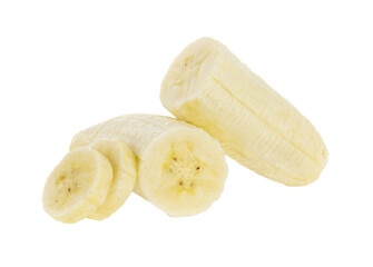Banana slice isolated on transparent png