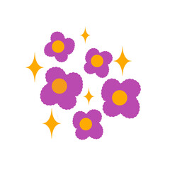 Purple flowers 