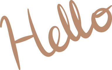 Obraz premium aesthetic abstract hello