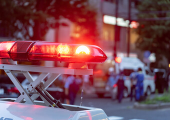 パトカー・事故 © naka