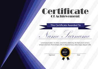 template with background certificate design 