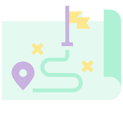 strategy planning flat icon